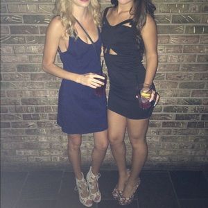 Cutout little black dress